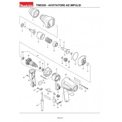 Makita Spare Parts for Impact Wrench TW0350