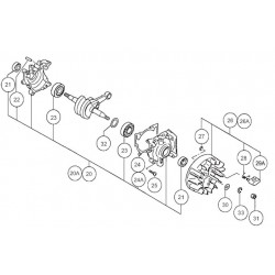 Tanaka Spare Parts for Chain Saw ECS-3350D