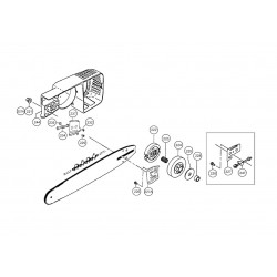 Tanaka Spare Parts for Chain Saw ECS-3350D
