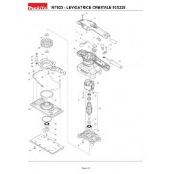 Maktec Spare Parts for Finishing Sander MT923