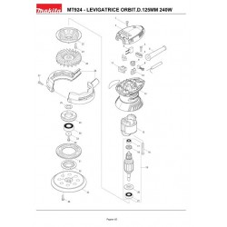 Ricambi Maktec per Levigatrice Rotorbitale MT924