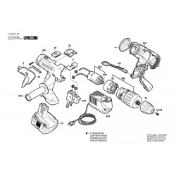 Bosch Parts for Cordles Drill PSB 14,4 VE-2