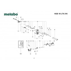 Metabo Spare Parts for Cordless Mitre Saw KGS 18 LTX 216