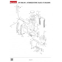 Dolmar Spare Parts for Sprayer SP-7650.4R