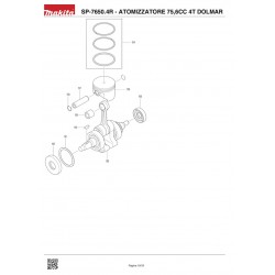 Dolmar Spare Parts for Sprayer SP-7650.4R