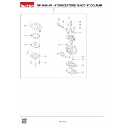 Ricambi Dolmar per Atomizzatore Spalleggiato SP-7650.4R