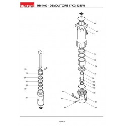 Ricambi Makita per Martello Demolitore HM1400