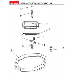 Ricambi Makita per Carotatrice ad Umido DBM230KIT