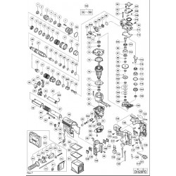 Hitachi Spare Parts for Rotary Hammer DH28PD - Diagram