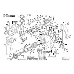 Bosch Spare Parts for Impact Drill GSB 22-2 RE