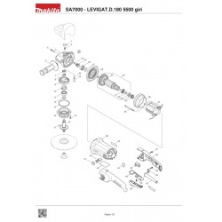 Makita Spare Parts for Sander SA7000
