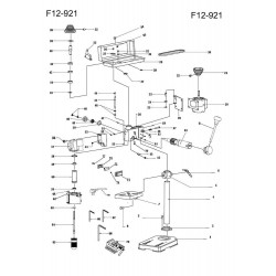Fox Spare Parts for Bench Drill Press F12-921
