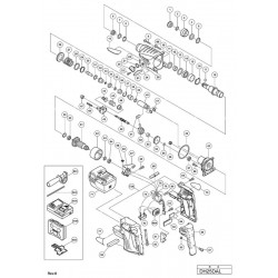 Hitachi Spare Parts for Cordless Rotary Hammer DH25DAL