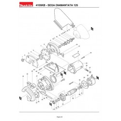 Makita Spare Parts for Dustless Cutter Dry Cutting 4105KB