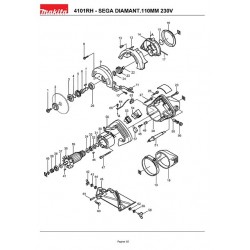 Makita Spare Parts for Masonry Saw Wet Cutting 4101RH