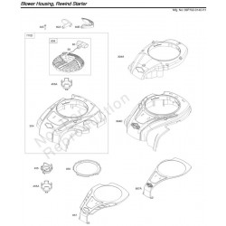 Briggs & Stratton Spare Parts for Engine Series 550 OHV-Shaft 22x60