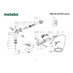Metabo Spare Parts for Angle Grinder WEA 26-230 MVT Quick