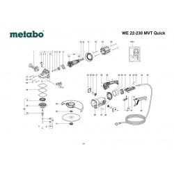 Ricambi Metabo per Smerigliatrice Angolare WE 22-230 MVT Quick