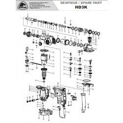 Stayer Spare Parts for Rotary Hammer HD3K