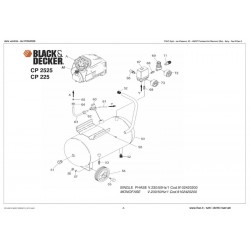 Black & Decker Spare Parts for Air Compressor CP2525
