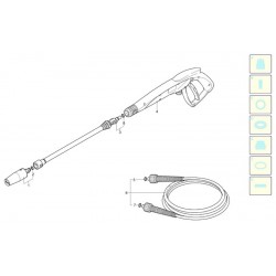 ARSG Parts for Pressure Washer Top Wash S 120 T - 20436