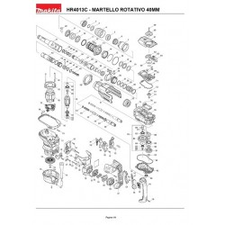 Ricambi Makita per Martello Demolitore Rotativo HR4013C
