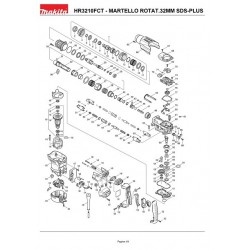 Ricambi Makita per Martello Tassellatore HR3210FCT