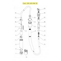 Ricambi Rurmec per Vibratore per Calcestruzzo RA50
