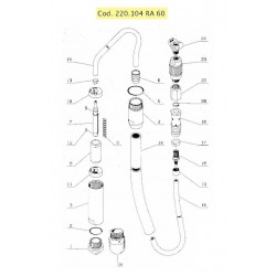Ricambi Rurmec per Vibratore per Calcestruzzo RA60
