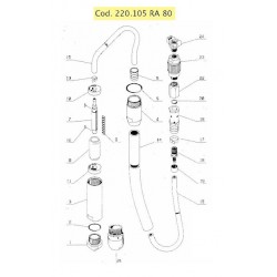 Ricambi Rurmec per Vibratore per Calcestruzzo RA80