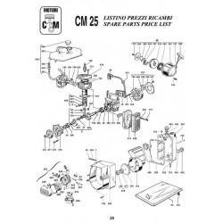 CM Motori Spare Parts for Motor Pump CM25