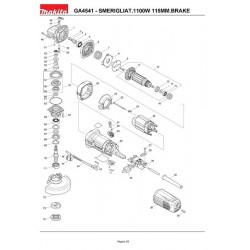 Ricambi Makita per Smerigliatrice Angolare GA4541