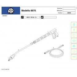 Annovi & Reverberi Parts for Pressure Washer AR6670
