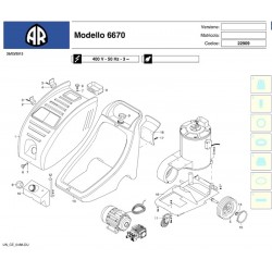 Ricambi per Idropulitrice Annovi & Reverberi AR6670