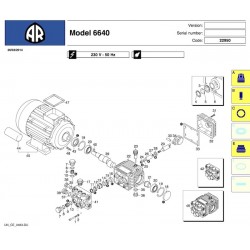 Ricambi per Idropulitrice Annovi & Reverberi AR6640