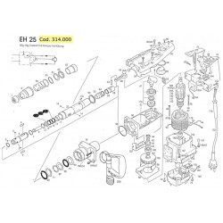 Rurmec Spare Parts for Rotary Hammer EH25