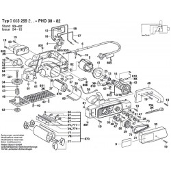 Bosch Spare Parts for Planer PHO30-82
