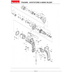 Makita Spare Parts for Drywall Screwdriver FS4300K