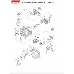 Ricambi Makita per Elettrosega da Potatura a Batteria DUC122RFE