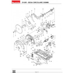 Makita Spare Parts for Circular Saw 5143R