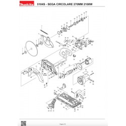 Makita Spare Parts for Circular Saw 5104S