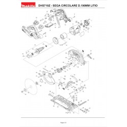 Makita Spare Parts for Circular Saw DHS710Z