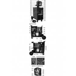 Telwin Parts for Flux Welding DIGITAL SUPERMIG 610 230-400V