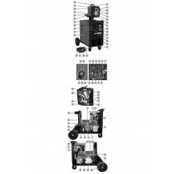 Telwin Parts for Flux Welding DIGITAL SUPERMIG 490 230-400V Synergic