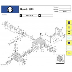 Ricambi per Idropulitrice Annovi & Reverberi AR1125