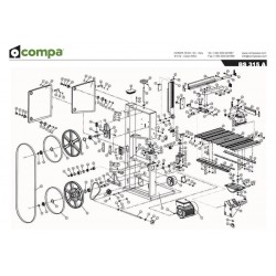 Compa-OMS Spare Parts for Woodworking Band Saws BS315A