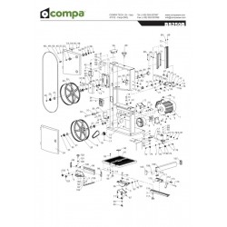 Compa-OMS Spare Parts for Woodworking Band Saws BS250B