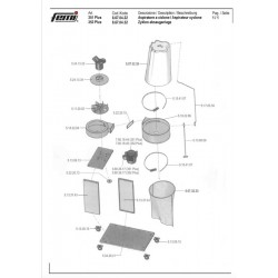 Femi Spare Parts for Cyclone Vacuum 351PLUS-352PLUS