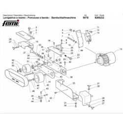 Femi Spare Parts for Belt Sander 507B