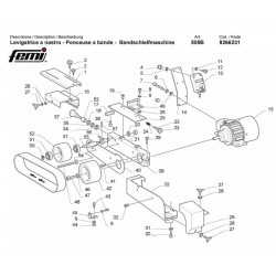 Femi Spare Parts for Belt Sander 505B